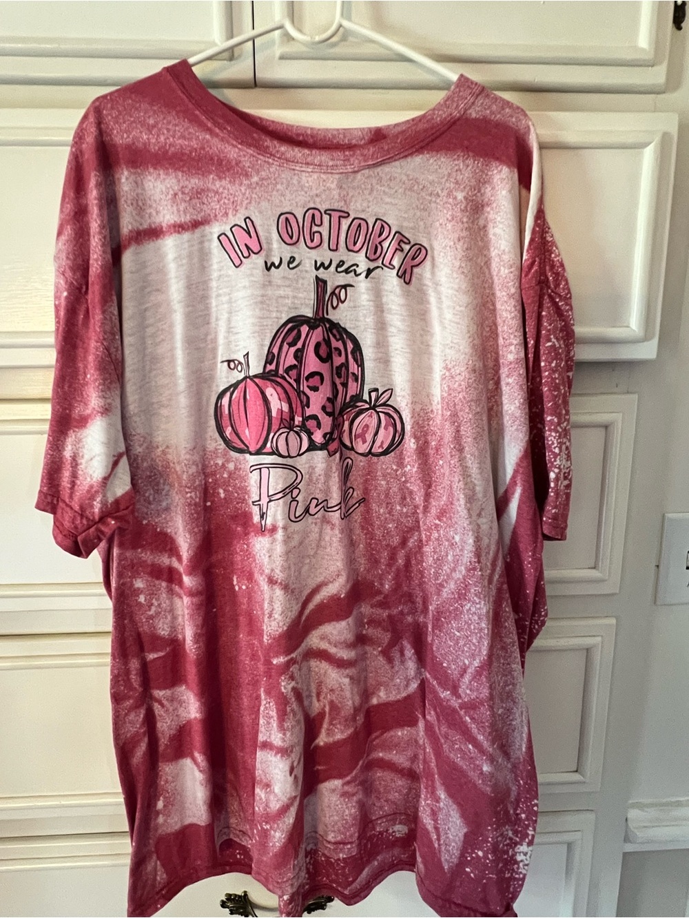 In October We Wear Pink' Pumpkin Graphic Tee